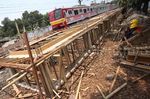 Peron Stasiun Tanjung Barat Diperpanjang
