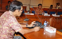 Victor dalam Pansus menegaskan, siap bertanggung jawab terhadap penyelidikan kasus Pelindo II yang ditangani Bareskrim Polri. Kepada anggota dewan, Victor menyebut dugaan adanya 'intervensi' dalam penanganan perkara. Lamhot Aritonang/detikFoto.