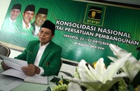 Djan bersyukur acara konsolidasi ini bisa terselenggara. Dia menyebut pengurus PPP dari seluruh Indonesia hadir, termasuk dari Papua.