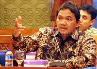 Achsanul memaparkan hasil audit BPK. Pool/Lamhot Aritonang/detikFoto.