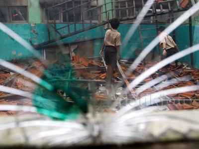 2 Tahun Rusak, SDN Kramat Jati 12 Belum Diperbaiki