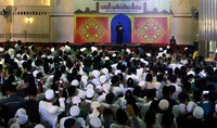 Jokowi memberikan sambutan.