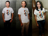 Christian Sugiono, Ario Bayu dan pendatang baru Dimi Cindyastira akan membintangi film 'Ada Apa dengan Cinta? (AADC?) 2.' Pool/Gus Mun/detikFoto.