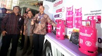 Pertamina meluncurkan Bright Gas 5,5 Kg di Kawasan Epicentrum, Jakarta, Jumat (23/10/2015).