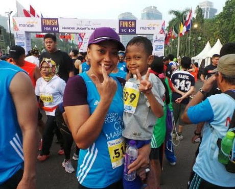 Pelari Cilik Ini Sukses Finis di Nomor 5K Jakarta Marathon