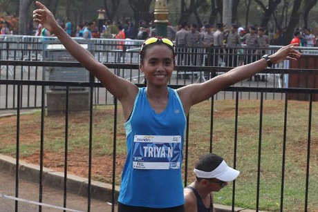 Triyaningsih Bersyukur dengan Hasil di Jakarta Marathon 2015