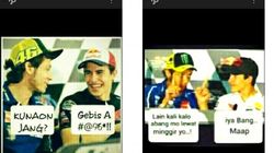 Insiden Sepang Clash Rossi vs Marquez Jadi Meme Lucu