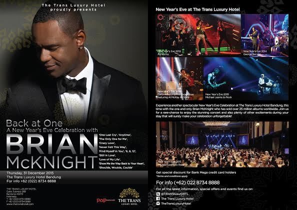 Malam Tahun Baru di Trans Luxury Hotel Bandung, Ada Brian McKnight