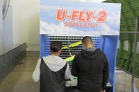Di dalam Museum Boeing juga dapat dijumpai berbagai peraga hingga simulator pesawat. Traveler pun dipersilakan untuk mencoba simulator pesawat jika penasaran (Mega/detikTravel)