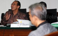 Suryadharma Ali menjawab pertanyaan hakim. Pool/Lamhot Aritonang/detikFoto.