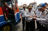 Mulai dari mikrolet hingga metromini diperiksa.