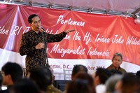 Dalam dialog itu Jokowi menegaskan ekonomi RI lebih baik dari negara lain. Laily Rachev/Setpres/detikFoto.