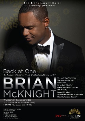 Sambut Tahun Baru 2016 Bareng Brian McKnight di The Trans Luxury Hotel Bandung