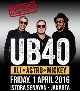 UB40 Reuni di Jakarta 1 April 2016