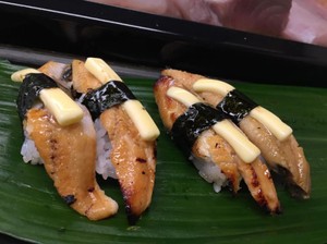 Sushi dengan Topping Unagi dan Mentega Kini Populer di Osaka