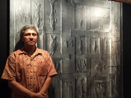 Unik! Ada Patung dalam Lukisan Karya Anggar Prasetyo