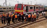 KRL Anjlok di Manggarai