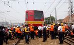 KRL Anjlok di Manggarai