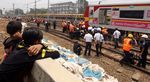 KRL Anjlok di Manggarai Dievakuasi