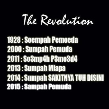 Revolusi tahun ke tahun sumpah pemuda