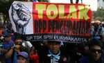 Demo Buruh di Depan Istana