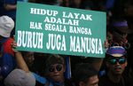 Demo Buruh di Depan Istana