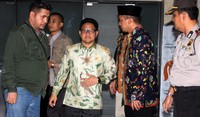 Ketum PKB itu keluar dari ruang pemeriksaan sekitar pukul 18.00 WIB. Lamhot Aritonang/detikFoto.