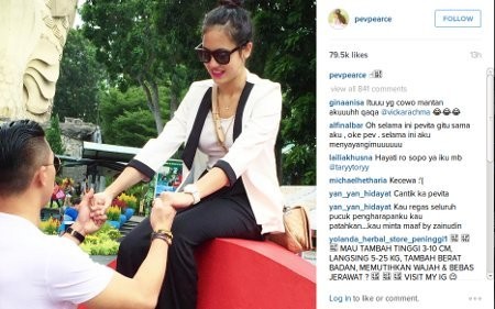 Ogah Bicara Soal Pacar, Pevita Pearce Unggah Foto Mesra dengan Pria Misterius