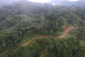 Penampakan Terbaru Proyek Jalan Perbatasan Indonesia-Malaysia