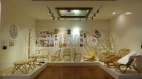 14 Desainer Denmark menampilkan hasil program residensi singkat di Cirebon. Bahan material yang digunakan adalah bambu rotan.