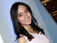 Manisnya Nasya Marcella berlesung pipit. Pool/Gus Mun/detikFoto.