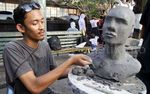 Patung-patung Unik Hiasi Jalanan di Yogyakarta