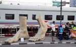 Patung-patung Unik Hiasi Jalanan di Yogyakarta