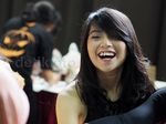 Cantiknya Gracia 'JKT48' Bergaun Hitam di Handshake Festival