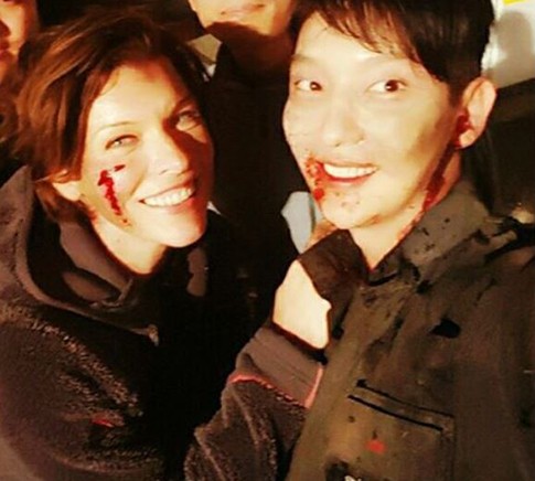 Foto Berdarah Oleh-oleh Lee Jun Ki dari Lokasi Syuting Resident Evil 6