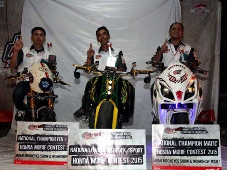 Ini Tiga Pemenang Final Kontes Modifikasi Honda 2015