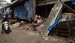 Pasar Blok A Kebayoran Sudah Kosong
