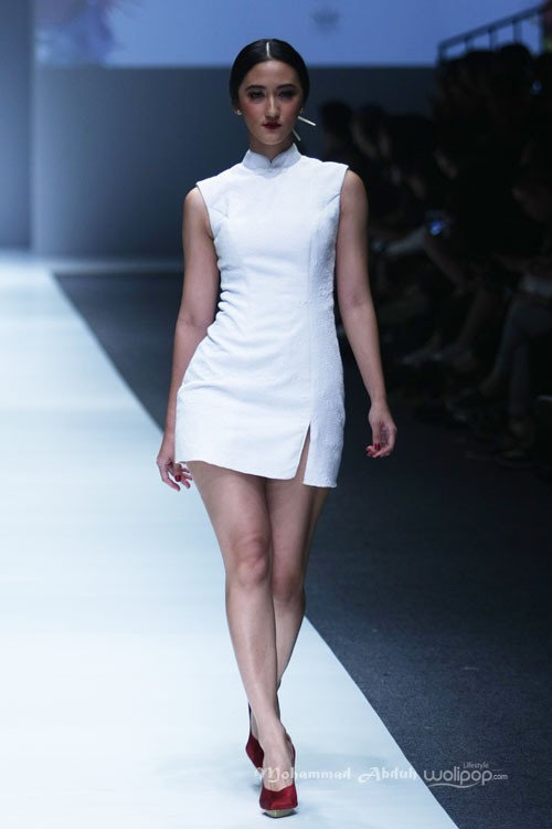 Dena Rahman Shanghai Scandal. Grazia Jakarta Fashion Week 2016 at Senayan City. Jakarta. [Foto: Mohammad Abduh/Wolipop]