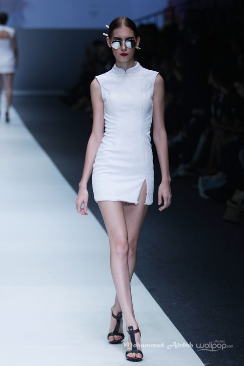 Dena Rahman Shanghai Scandal. Grazia Jakarta Fashion Week 2016 at Senayan City. Jakarta. [Foto: Mohammad Abduh/Wolipop]