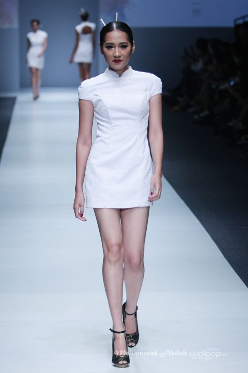 Dena Rahman Shanghai Scandal. Grazia Jakarta Fashion Week 2016 at Senayan City. Jakarta. [Foto: Mohammad Abduh/Wolipop]