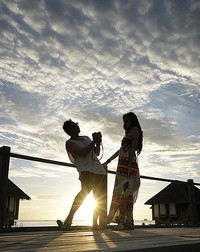     Ringgo dan Sabai memamerkan foto-foto mereka di Maladewa lewat akun Instagram pribadi masing-masing. (Instagram/ringgoagus)