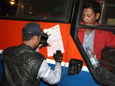 Dishub DKI Gelar Razia di Terminal Blok M