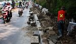 Perbaikan Trotoar di Jalan Pattimura