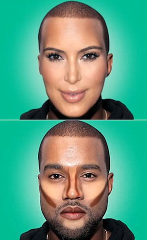 Ketika Wajah Kanye West Bertransformasi Jadi Kim Kardashian