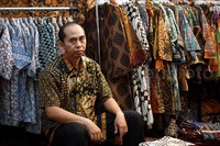 Batik juga meramaikan Pameran Pangan Nusa dan Produk Dalam Negeri 2015. Pool/Alfathir Yulianda/detikFoto.