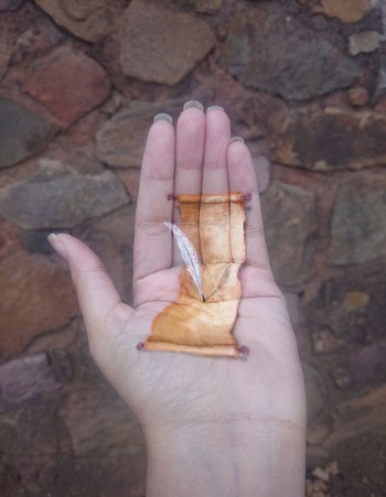 Iantha kebanyakan menggambar hewan-hewan. (kredit foto: Iantha Naicker)