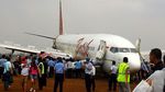 Penampakan Batik Air Tergelincir di Bandara Adisutjipto