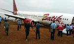 Penampakan Batik Air Tergelincir di Bandara Adisutjipto