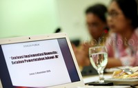 Diskusi ini mengambil tema Evaluasi Implementasi Nawacita : Setahun Pemerintahan Jokowi-JK.