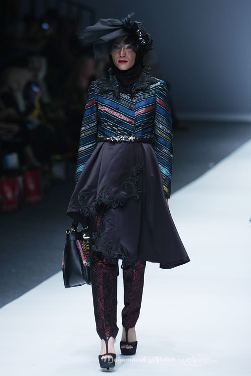 Kursein Karzai Trone. Jakarta Fashion Week 2016 at Senayan City. Jakarta. [Foto: Mohammad Abduh/Wolipop]